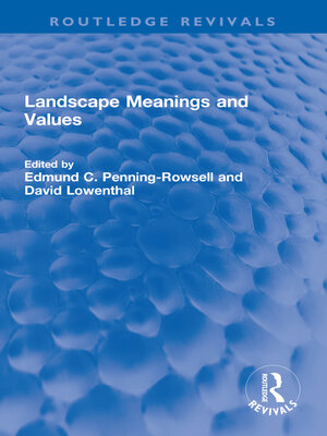 cover image of Landscape Meanings and Values